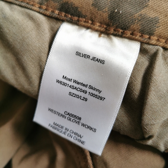 Women's Silver jeans size 20 in Leopard - Picture 5 of 6